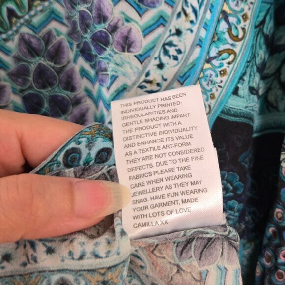 Camilla Turn On The Charm Wide Sleeve Playsuit Size Large b87 - Picture 13 of 13